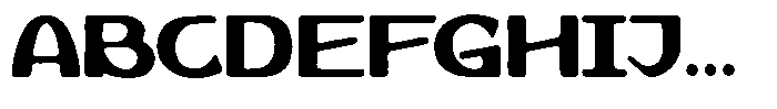 Borneo Amber ROUGH Font UPPERCASE