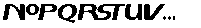 Borneo Amber ROUGH Font LOWERCASE