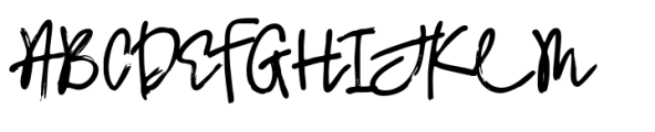 Borneo Brush Font UPPERCASE