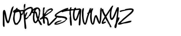 Borneo Brush Font UPPERCASE