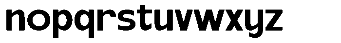 Borneo Font LOWERCASE