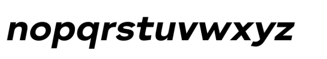 Bornia Extra Bold Italic Font LOWERCASE