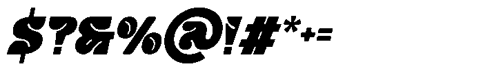Bornie Italic Font OTHER CHARS