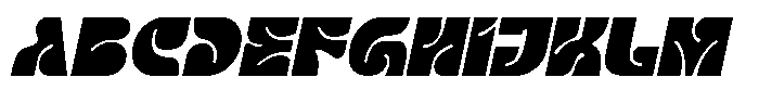 Bornie Italic Font UPPERCASE