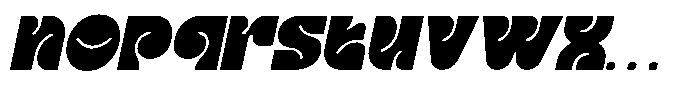 Bornie Italic Font LOWERCASE