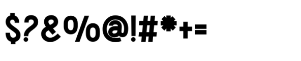 Borodium Typeface Bold Font OTHER CHARS