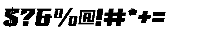 Borone Racing Font OTHER CHARS