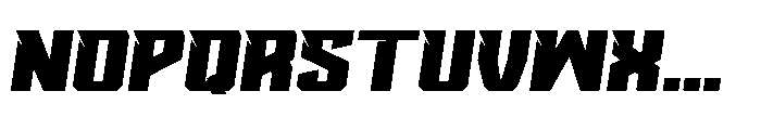 Borone Racing Font LOWERCASE