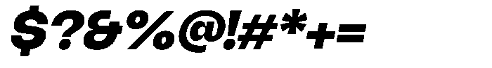 Borsche Black Italic Font OTHER CHARS
