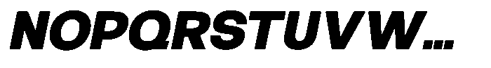 Borsche Black Italic Font UPPERCASE