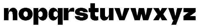 Borsche Black Font LOWERCASE