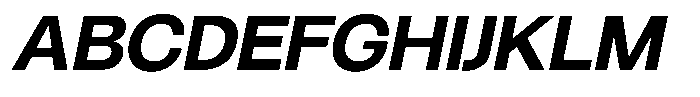Borsche Bold Italic Font UPPERCASE