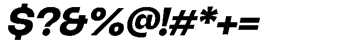 Borsche Extra Bold Italic Font OTHER CHARS