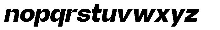 Borsche Extra Bold Italic Font LOWERCASE