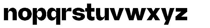 Borsche Extra Bold Font LOWERCASE