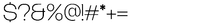 Borsche Extra Light Font OTHER CHARS