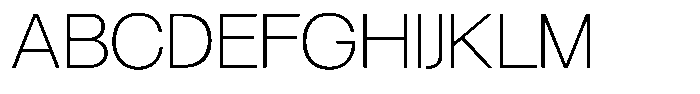 Borsche Extra Light Font UPPERCASE
