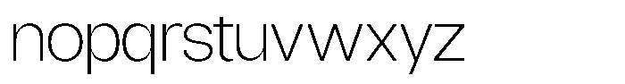 Borsche Extra Light Font LOWERCASE