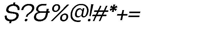 Borsche Italic Font OTHER CHARS