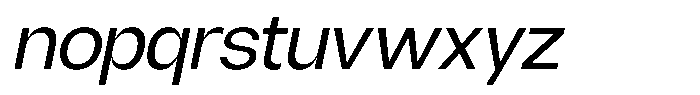 Borsche Italic Font LOWERCASE