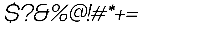 Borsche Light Italic Font OTHER CHARS