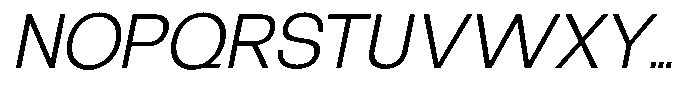 Borsche Light Italic Font UPPERCASE