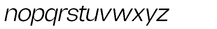 Borsche Light Italic Font LOWERCASE