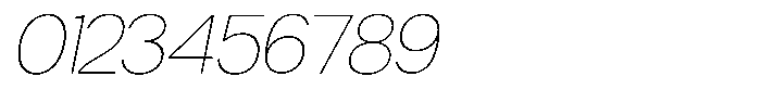 Borsche Thin Italic Font OTHER CHARS