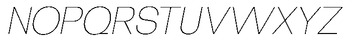 Borsche Thin Italic Font UPPERCASE