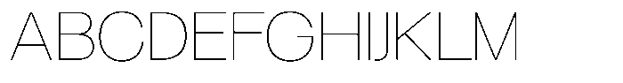 Borsche Thin Font UPPERCASE