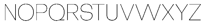Borsche Thin Font UPPERCASE