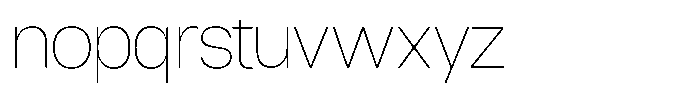 Borsche Thin Font LOWERCASE