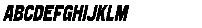 Bosden Oblique Font UPPERCASE
