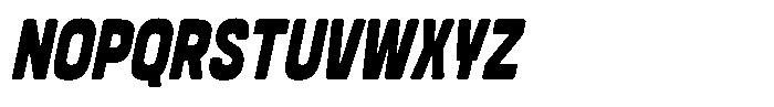 Bosden Rounded-Oblique Font UPPERCASE