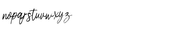 Boseriqe Signature Brush Font LOWERCASE