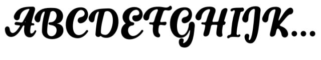 Bosnia Script Font UPPERCASE