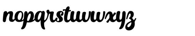 Bosnia Script Font LOWERCASE