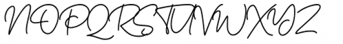 Boss Signature Regular Font UPPERCASE