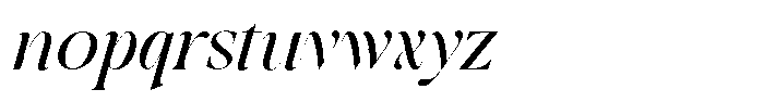 Bostania Makers Italic Font LOWERCASE