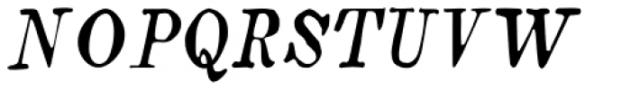 Boston 1851 Italic Condensed Font UPPERCASE