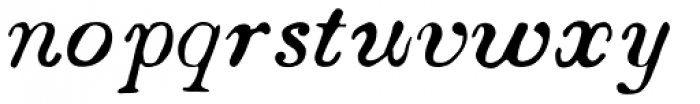 Boston 1851 Italic Expanded Font LOWERCASE