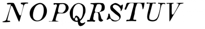 Boston 1851 Italic Light Font UPPERCASE