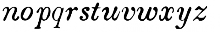 Boston 1851 Italic Font LOWERCASE