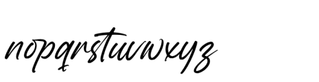 Bostony Kintens  Regular Font LOWERCASE