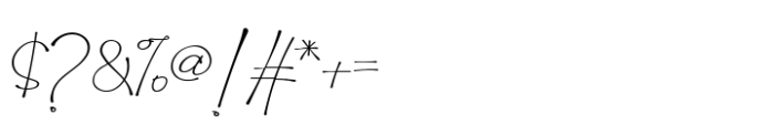 Botaky Script Regular Font OTHER CHARS