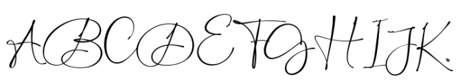 Botaky Script Regular Font UPPERCASE
