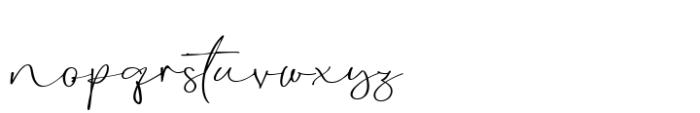 Botaky Script Regular Font LOWERCASE