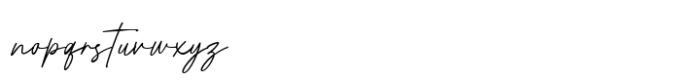 Botical Signature Font LOWERCASE