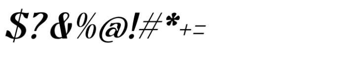Bottarie Italic Font OTHER CHARS