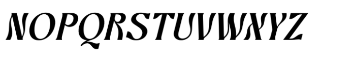 Bottarie Italic Font UPPERCASE